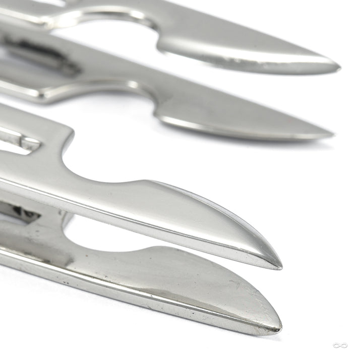 15C Blade Weights from Queen of the Ashes in white brass