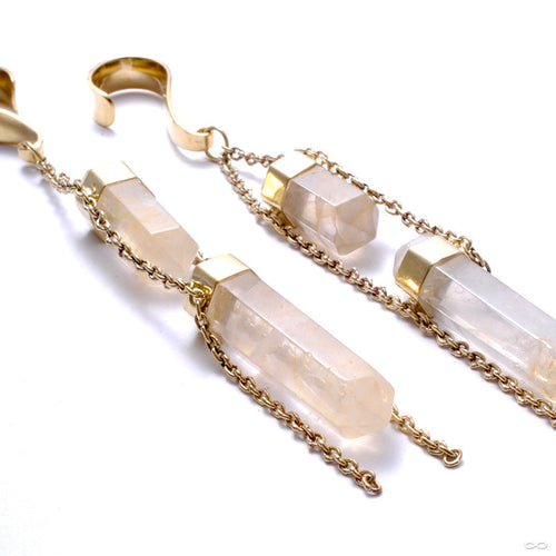2 Chainz Weights in Brass with Yellow Agate from Buddha Jewelry