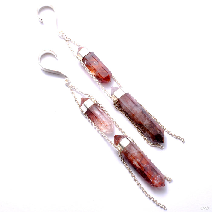2 Chainz Weights in Silver with Fire Agate from Buddha Jewelry