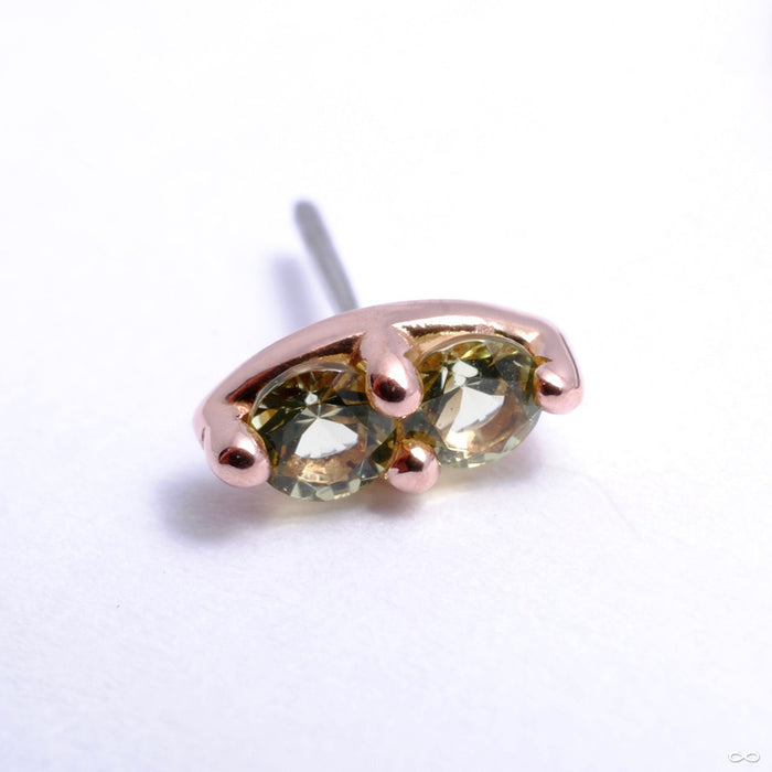 14k Rose Gold / Peridot
