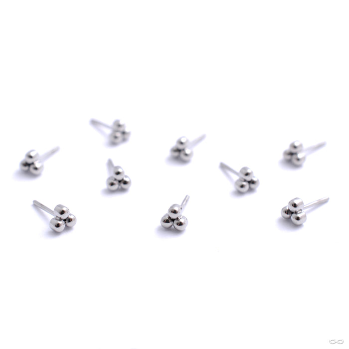 3 Bead Cluster Press-fit End in Titanium from LeRoi