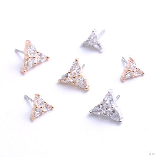3 Little Pears Press-fit End in Gold from Buddha Jewelry in assorted materials