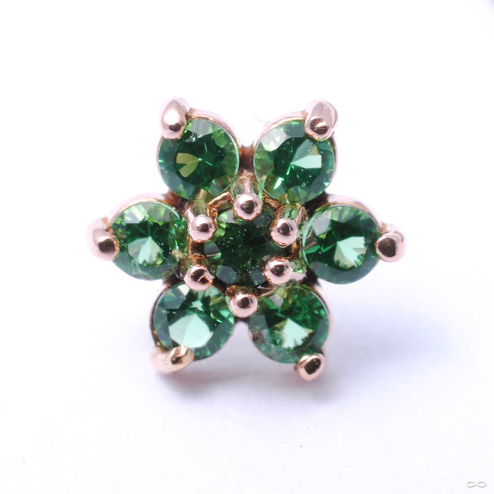 14k Rose Gold / Green / Medium