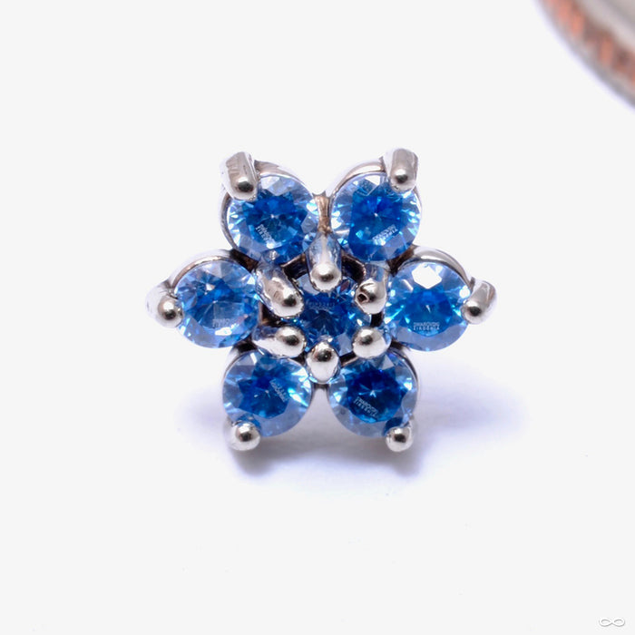 14k White Gold / Arctic Blue / Medium