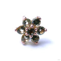 14k Rose Gold / Olive / Small