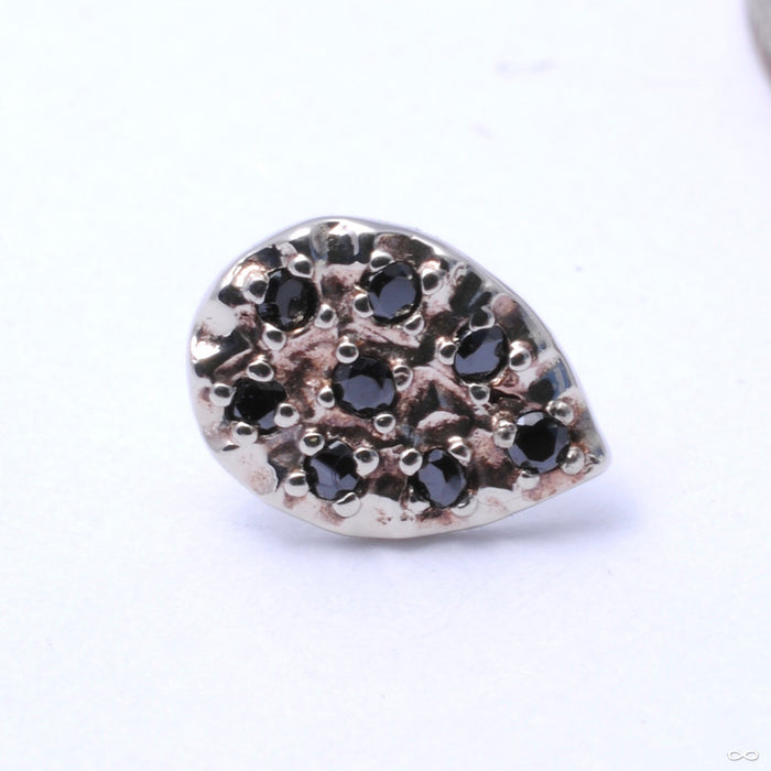 8 Stone Pear Press-fit End in Gold from LeRoi in Black