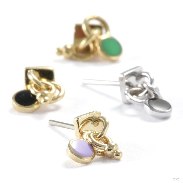 A Few Things Square Press-fit End in Gold from Pupil Hall in assorted materials