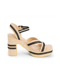 Adelaide Platform Sandal in Natural - Stitch And Feather