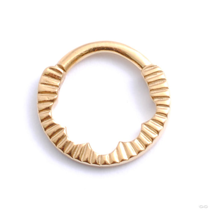Aether Clicker from Tether Jewelry in yellow gold