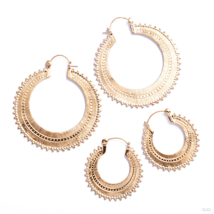 Afghan Hoop Earrings from Tawapa