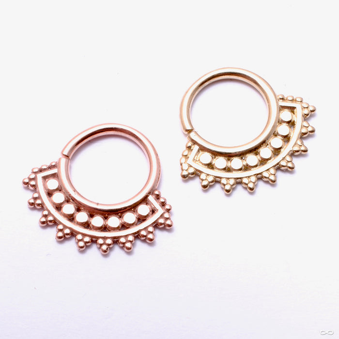 Afghan Seam Ring in Gold from Tawapa in assorted materials