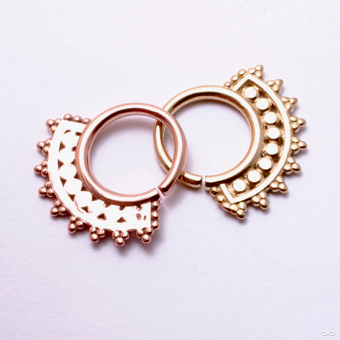 Afghan Seam Ring in Gold from Tawapa back view