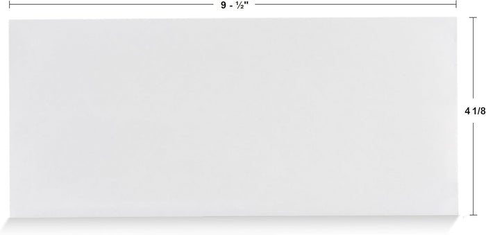 Aimoh #10 Security Self Seal Envelopes – 100 Qty |No Window, EnveGuard, 4⅛ x 9½", White, 24 LB, 100 Count (34100)
