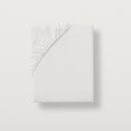 alesandra percale fitted sheet with all around sewen elastic skirt. Fits mattresses up to 17" deep #Color_white