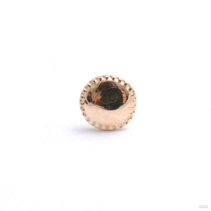 Alpha 01 Press-fit End in Gold from Tether Jewelry in yellow gold