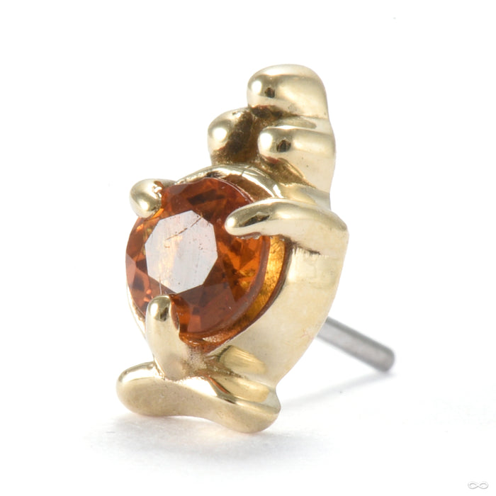 Altar Press-fit End in Gold from Sacred Symbols with citrine