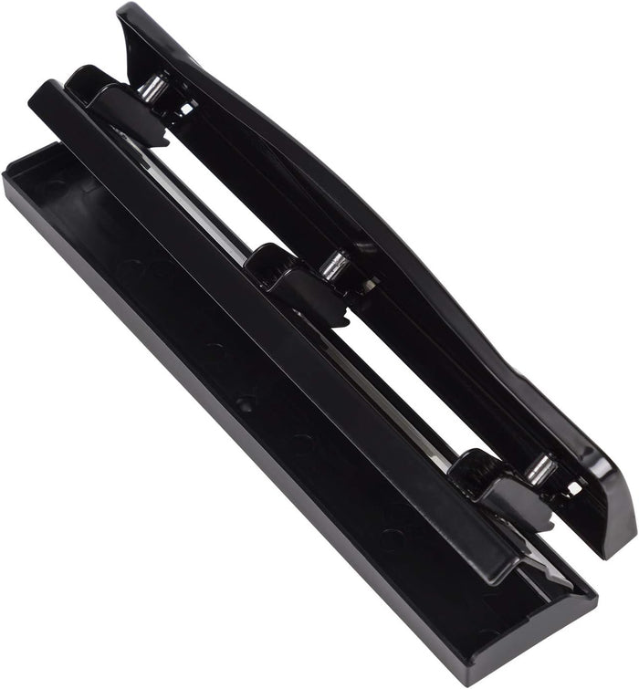 Amazon Basics 3 Hole Punch, 10 Sheet Capacity, Black, Easy-Clean Tray