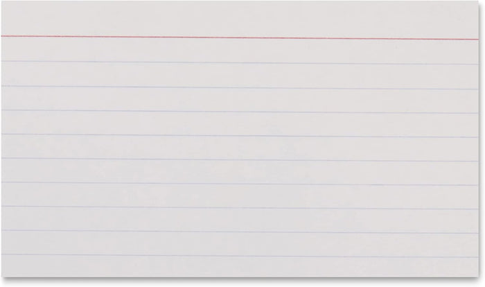Amazon Basics Heavy Weight Ruled Index Cards for Studying and Note Taking, White, 3" x 5", 300 Count (Pack of 3)