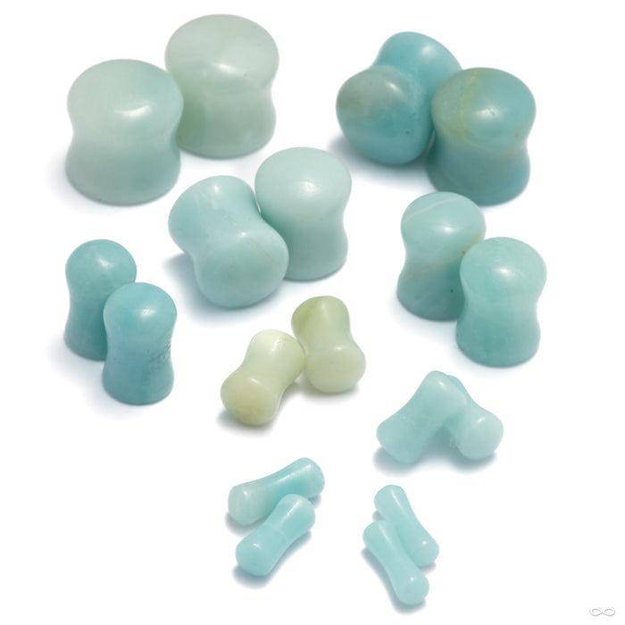 Amazonite Plugs & Eyelets from Diablo Organics in assorted sizes
