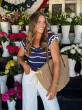 Americana Stripe Knit Top - Final Sale - Stitch And Feather