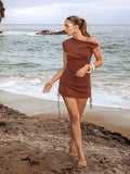 Amora Cinched Mini Dress - Stitch And Feather