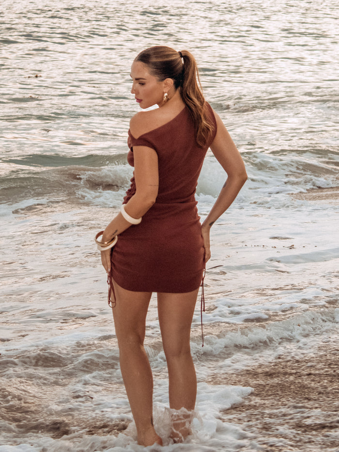 Amora Cinched Mini Dress - Stitch And Feather
