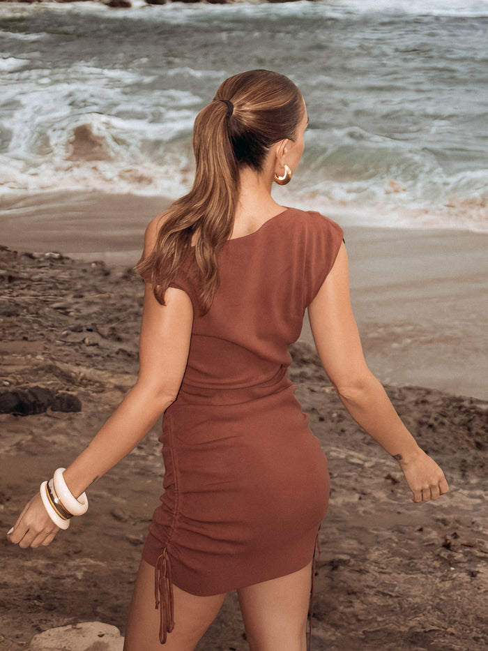 Amora Cinched Mini Dress - Stitch And Feather