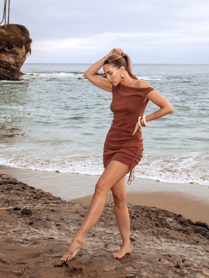 Amora Cinched Mini Dress - Stitch And Feather
