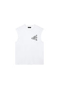Amplified Tank Top in Brilliant White, textured jersey, regular fit for men and women.
