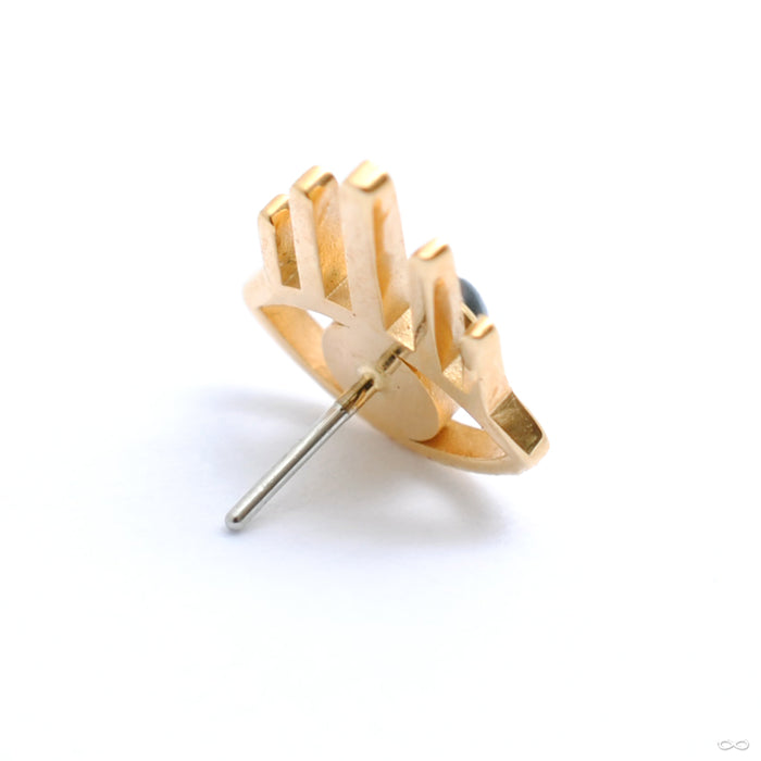 Amulet Press-fit End in Gold from Quetzalli back view