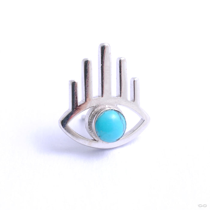 Amulet Press-fit End in Gold from Quetzalli with turquoise