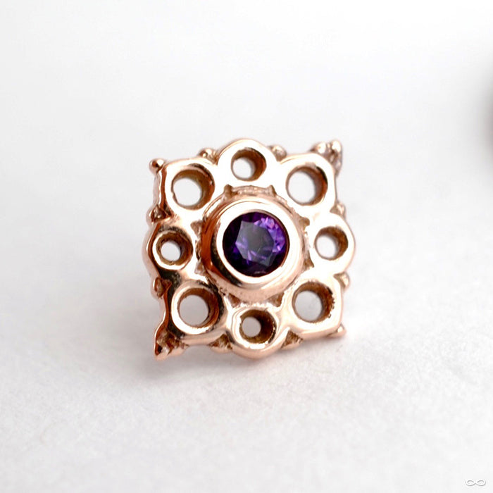 Angela Press-fit End in Gold from BVLA with Amethyst