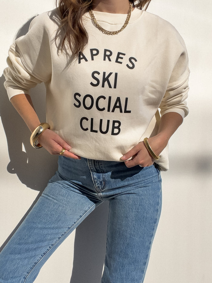 Apres Ski Social Club Sweatshirt - Final Sale - Stitch And Feather