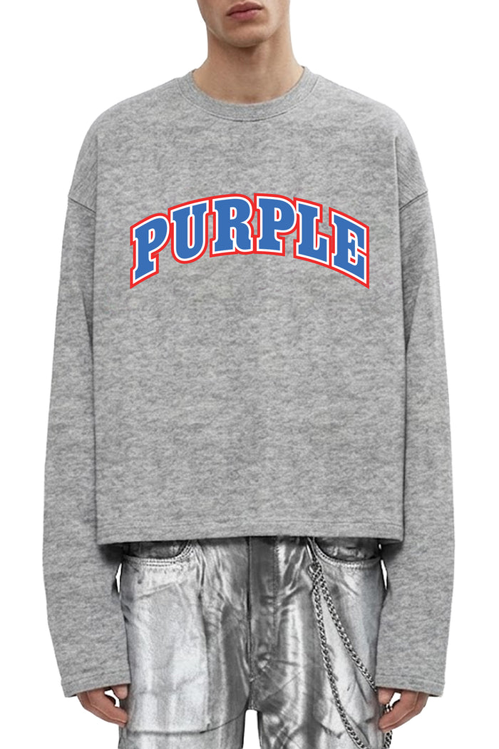Arch Wordmark Outline Longsleeve in oversized style with raised silicon details, 100% cotton.