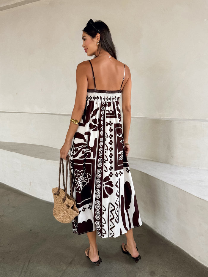 Arina Floral Midi Dress - Stitch And Feather