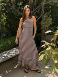 Ariza Stripe Midi Dress - Stitch And Feather