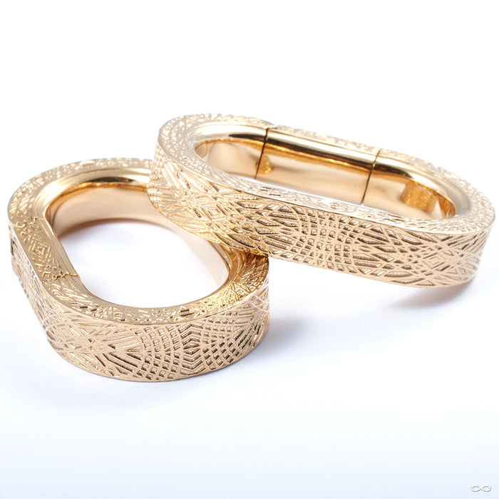 Artifact Weights from Tether Jewelry in yellow gold plated steel