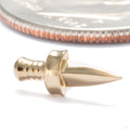 Arya Press-fit End in 14k Yellow Gold from Tether Jewelry