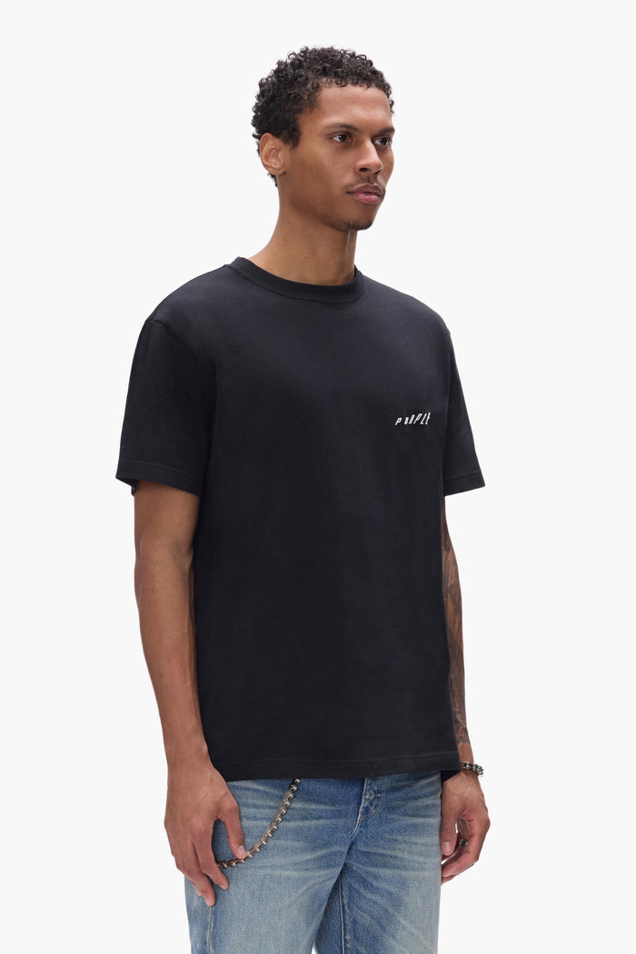 Ascending Wordmark Tee in XS size, made from 100% cotton, featuring a regular fit.