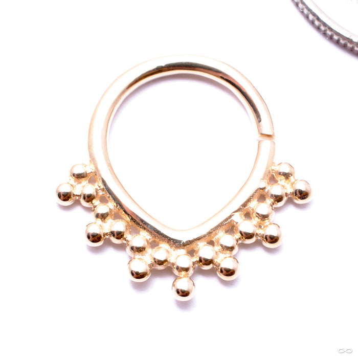Ashani Seam Ring in Gold from Buddha Jewelry in yellow gold