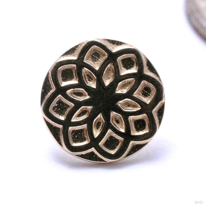 Aster 00 Press-fit End in Gold from Tether Jewelry in yellow gold