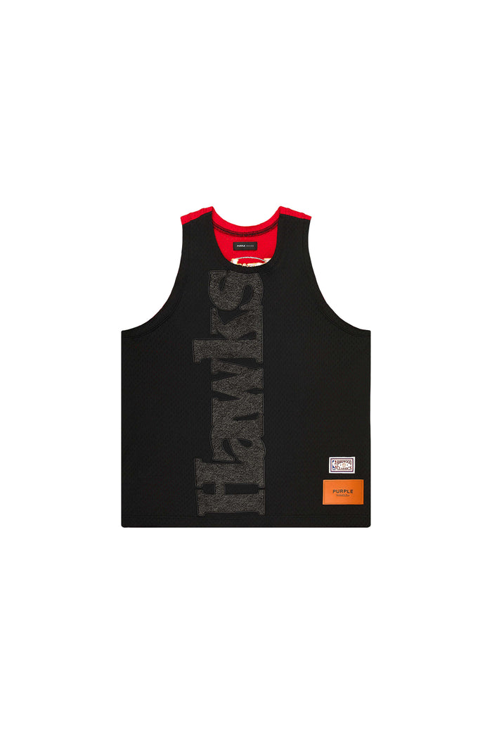 Atlanta Hawks Mesh Jersey with embroidered graphics and oversized fit, available in various sizes.