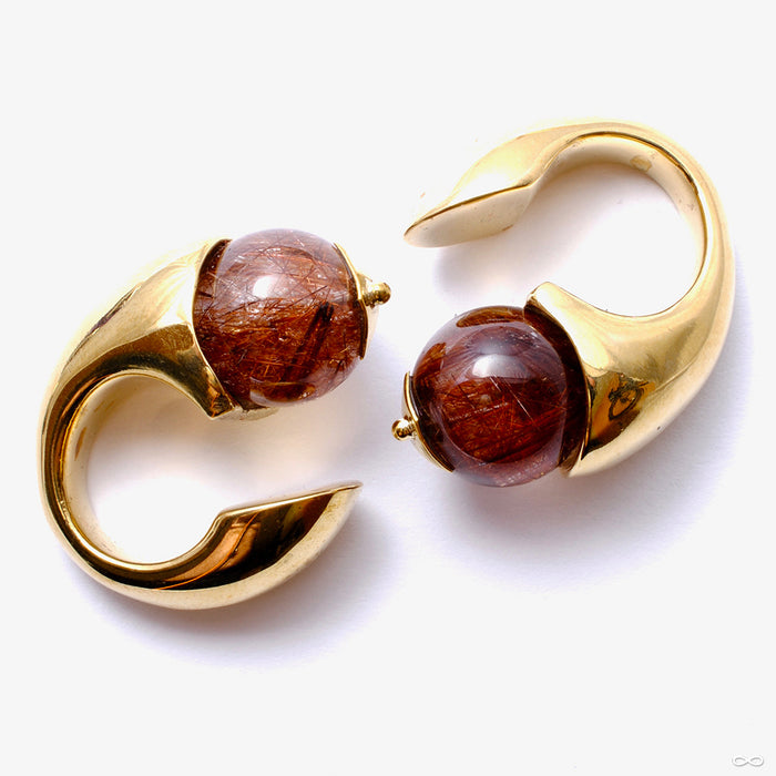 Atlas Weights from Diablo Organics with rutilated quartz