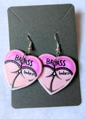 Badass Babe Booty Heart Acrylic Dangle Earrings