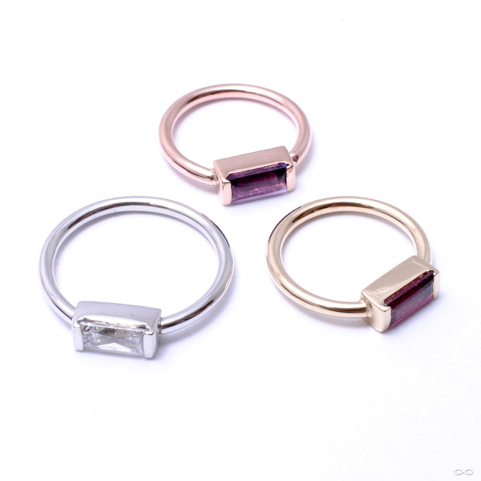 Baguette Bar Seam Ring in Gold from BVLA in assorted materials