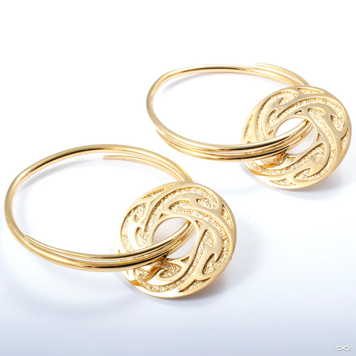 Ban Chiang Solar Discs in Brass from Diablo Organics in yellow brass