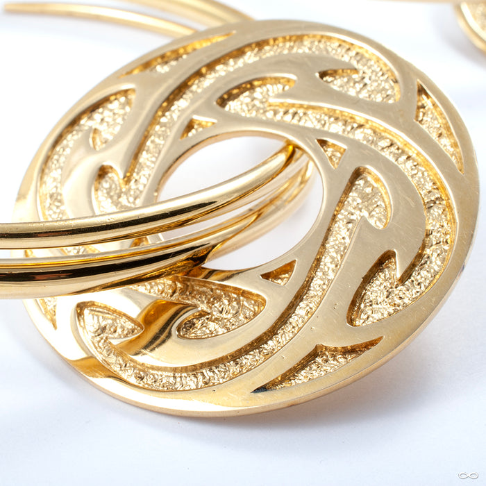 Ban Chiang Solar Discs in Brass from Diablo Organics yellow brass detail