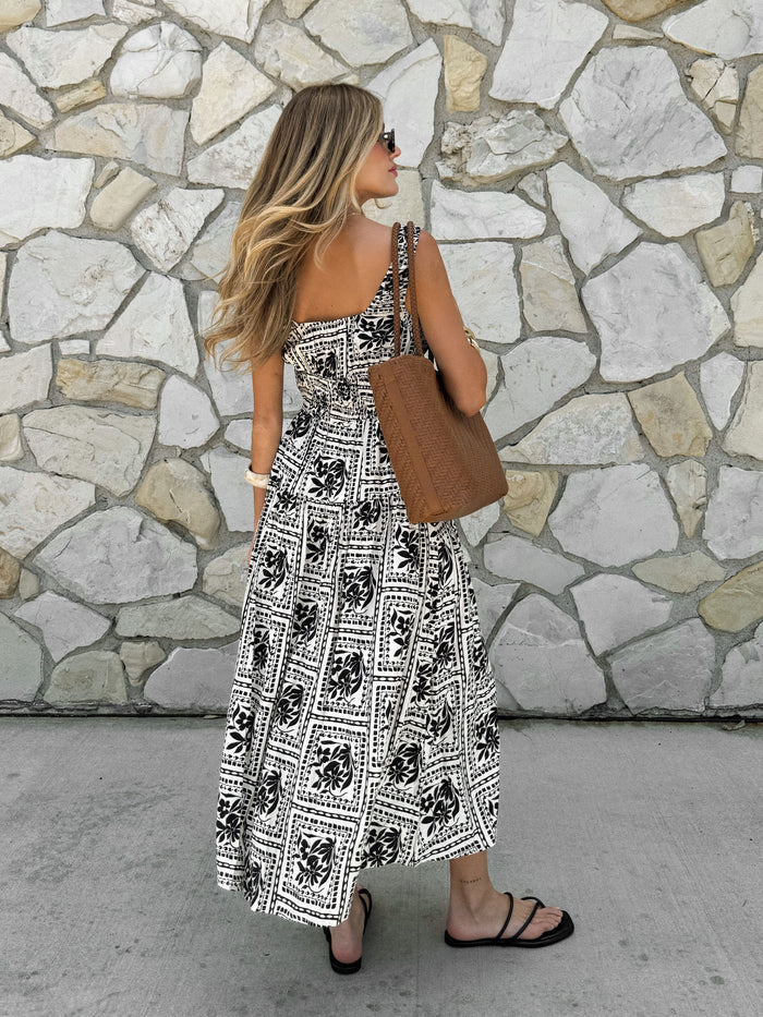 Barcelona Floral Midi Dress - Final Sale - Stitch And Feather