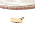 Barred Press-fit End in 14k Yellow Gold from Pupil Hall