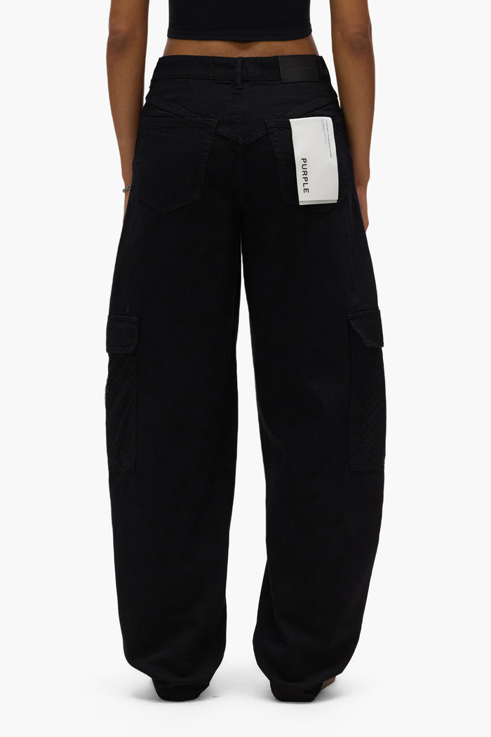 Barrel Fit Cargo Denim with reinforced belt loops and corded front pocket opening